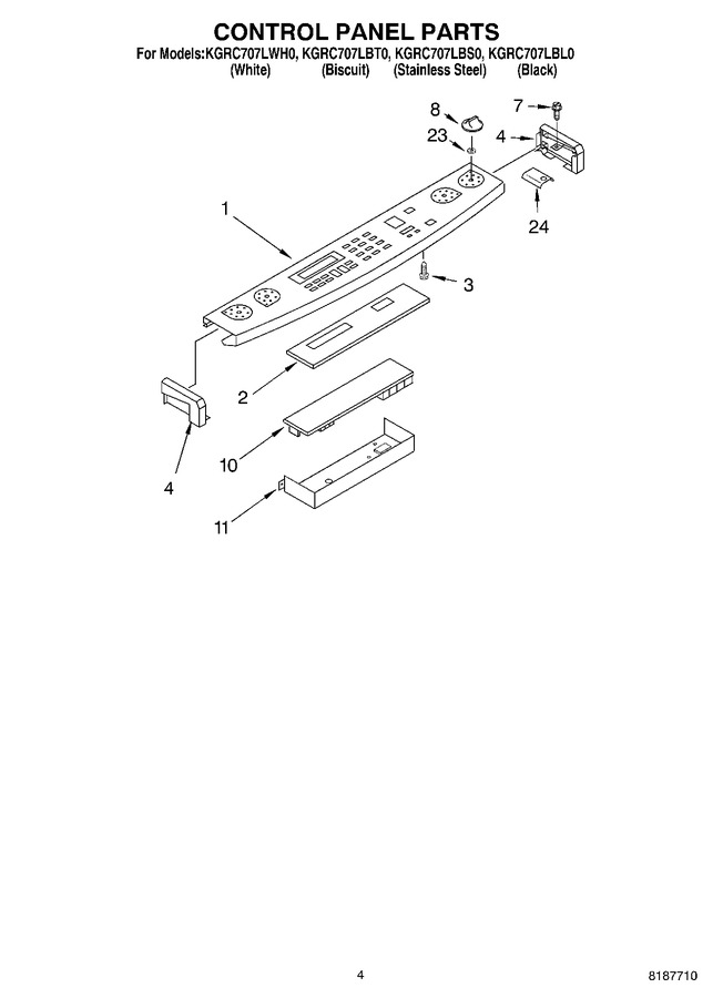 Diagram for KGRC707LBL0