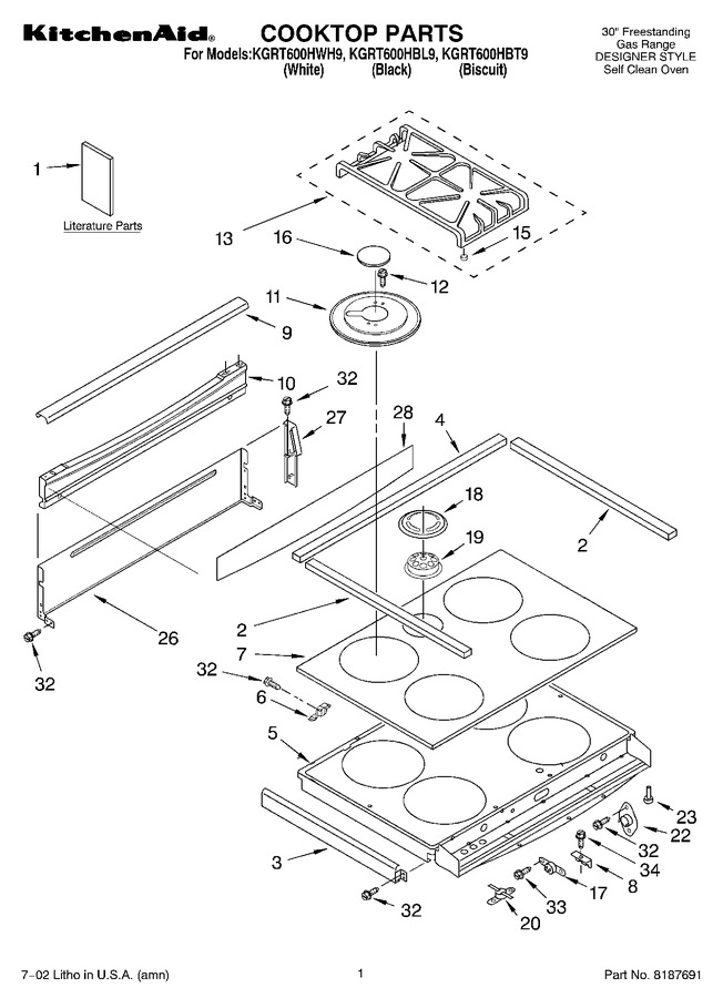 Diagram for KGRT600HBT9