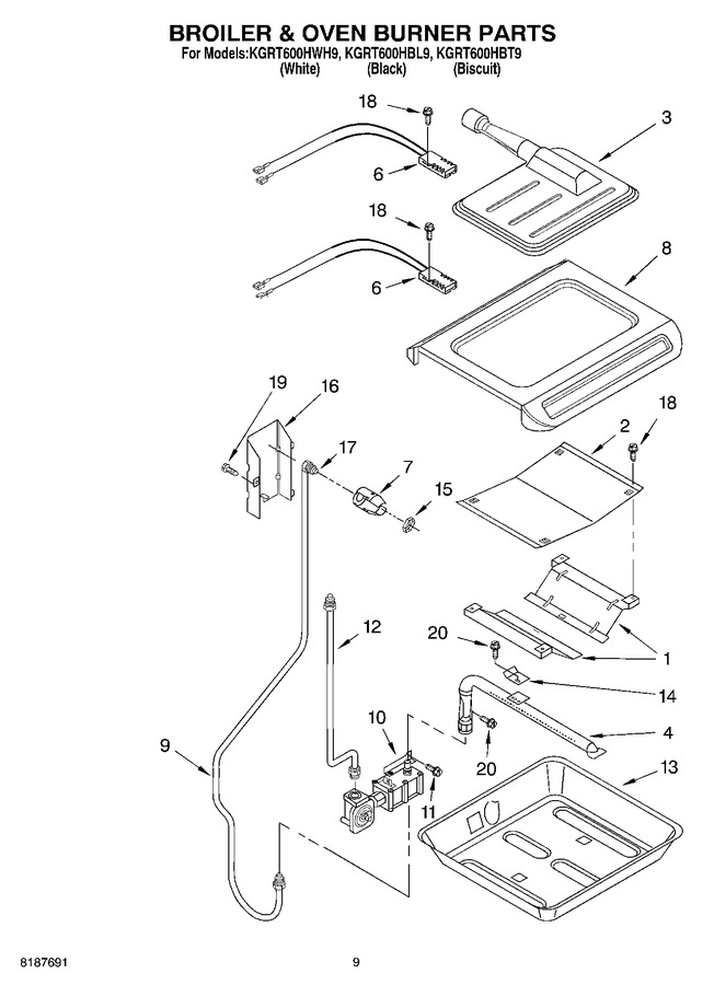 Diagram for KGRT600HWH9