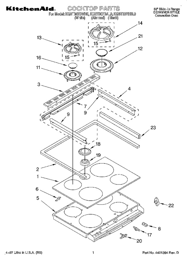 Diagram for KGST307BWH0