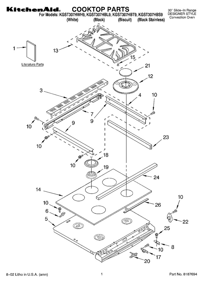 Diagram for KGST307HWH9