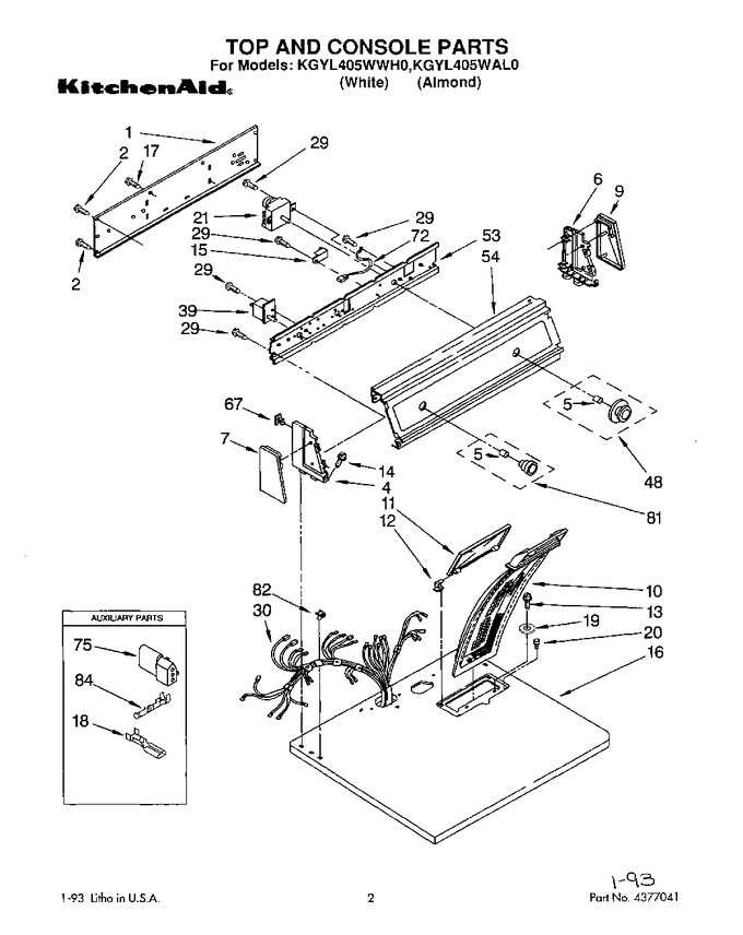 Diagram for KGYL405WWH0