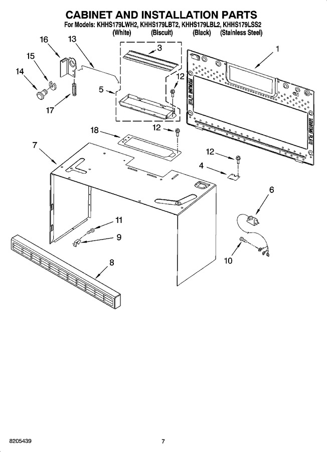 Diagram for KHHS179LWH2