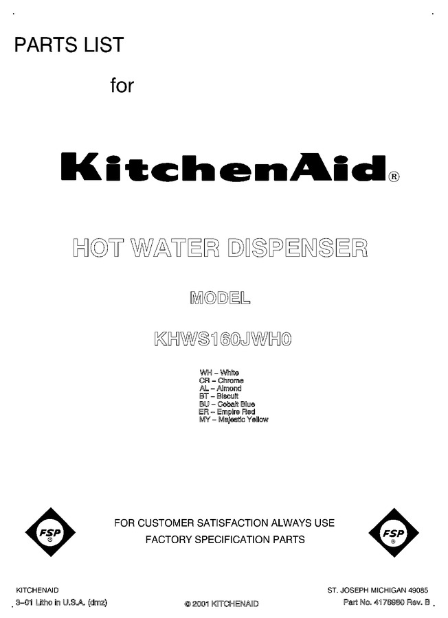 Diagram for KHWS160JBU0