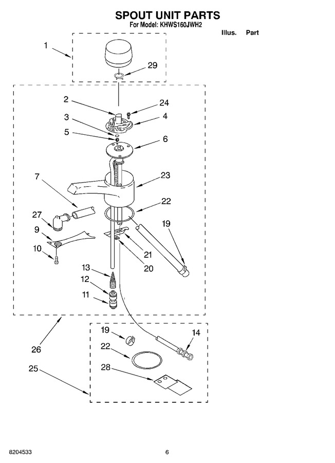 Diagram for KHWS160JAL2