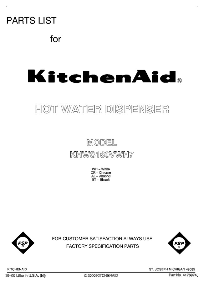 Diagram for KHWS160VBT7