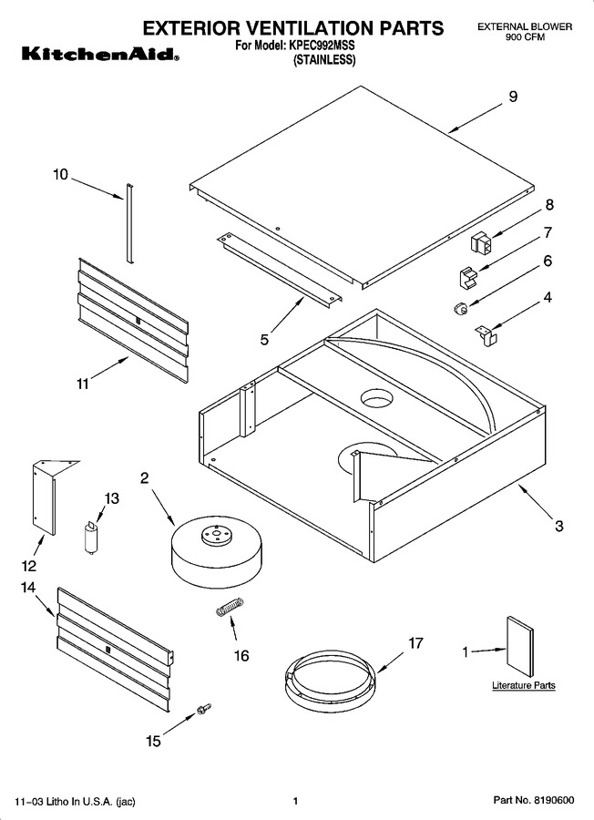 Diagram for KPEC992MSS