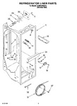 Diagram for 02 - Refrigerator Liner Parts