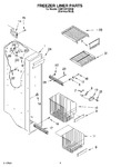 Diagram for 04 - Freezer Liner Parts