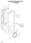 Diagram for 02 - Refrigerator Liner Parts