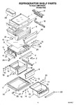 Diagram for 03 - Refrigerator Shelf Parts