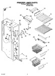 Diagram for 04 - Freezer Liner Parts