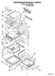 Diagram for 03 - Refrigerator Shelf Parts