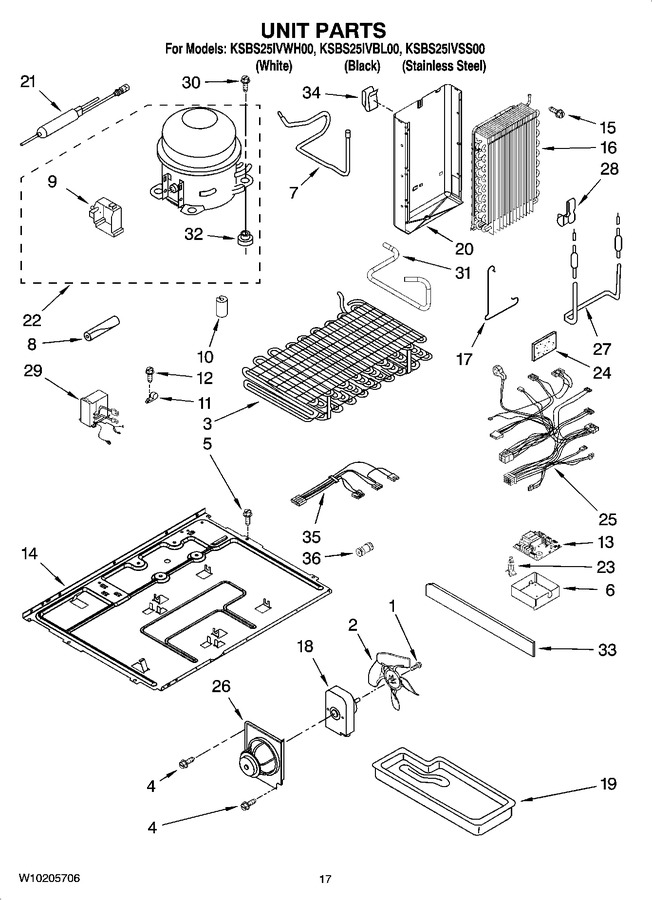 Diagram for KSBS25IVWH00