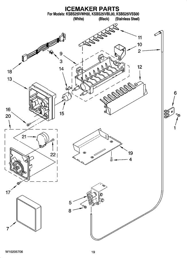 Diagram for KSBS25IVWH00