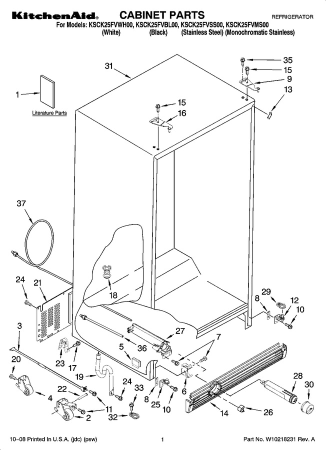 Diagram for KSCK25FVWH00