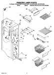 Diagram for 04 - Freezer Liner Parts