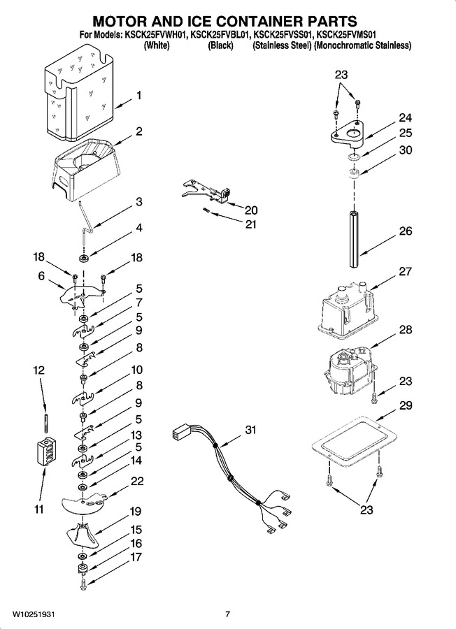 Diagram for KSCK25FVWH01