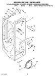 Diagram for 02 - Refrigerator Liner Parts