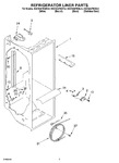 Diagram for 02 - Refrigerator Liner Parts