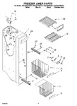 Diagram for 04 - Freezer Liner Parts