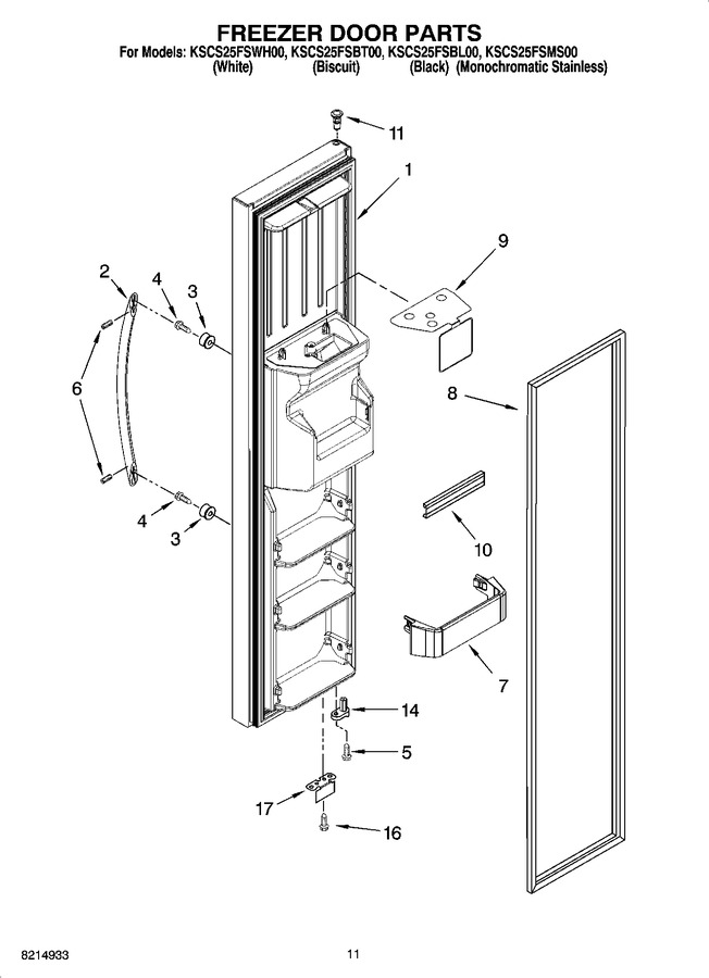 Diagram for KSCS25FSWH00