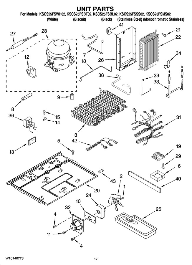 Diagram for KSCS25FSWH02