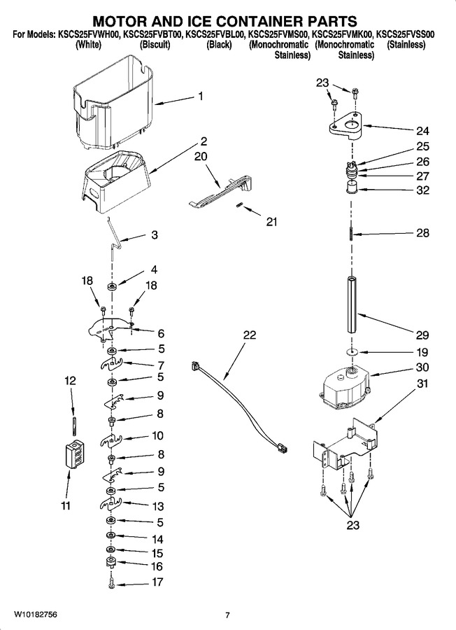 Diagram for KSCS25FVMK00