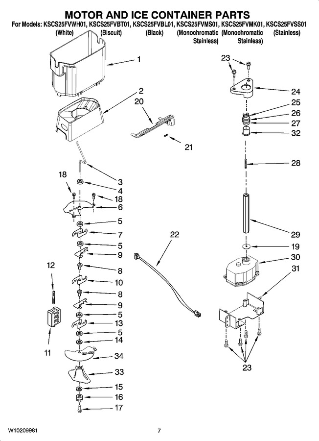 Diagram for KSCS25FVWH01