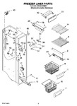 Diagram for 04 - Freezer Liner Parts