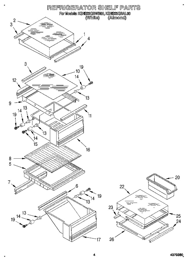 Diagram for KSHS22QBWH00