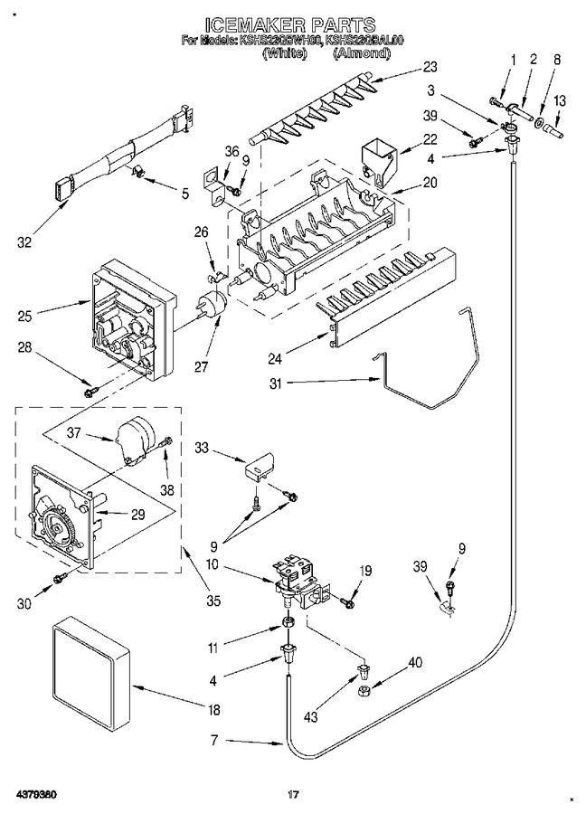 Diagram for KSHS22QBWH00