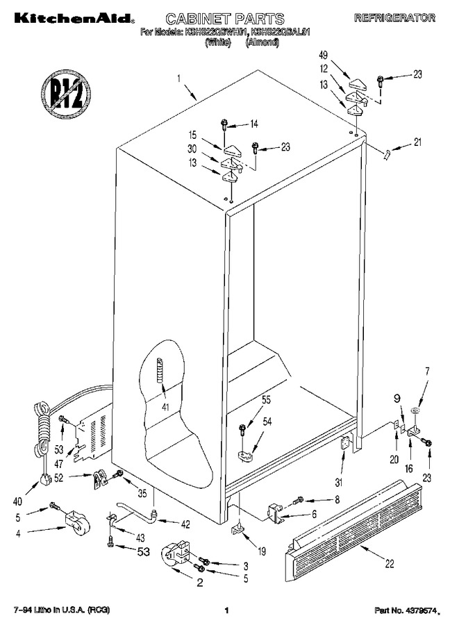 Diagram for KSHS22QBWH01