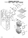 Diagram for 04 - Freezer Liner Parts