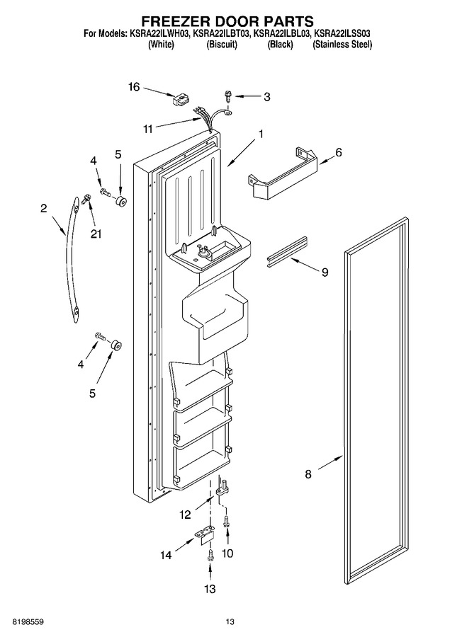 Diagram for KSRA22ILWH03