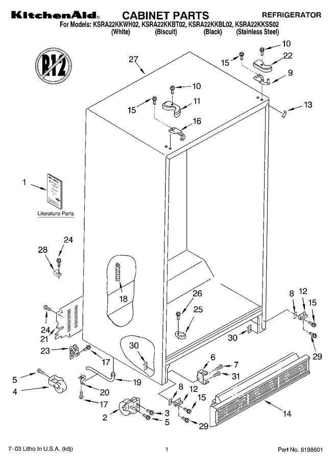 Diagram for KSRA22KKBL02