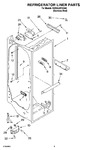 Diagram for 02 - Refrigerator Liner Parts