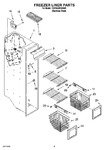 Diagram for 06 - Freezer Liner Parts