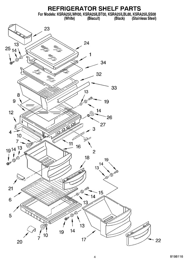 Diagram for KSRA25ILWH00