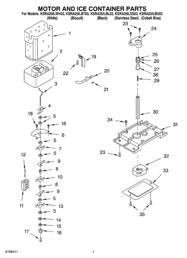 Diagram for KSRA25ILBL03