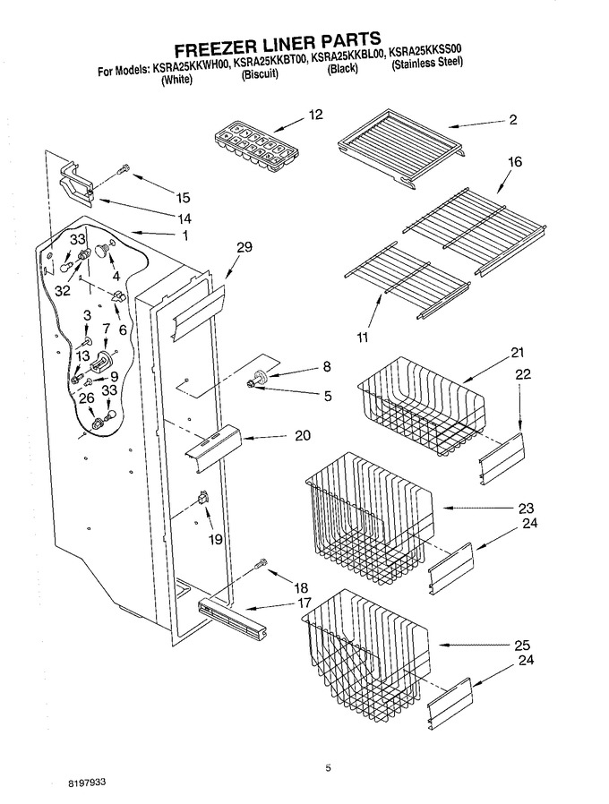 Diagram for KSRA25KKSS00