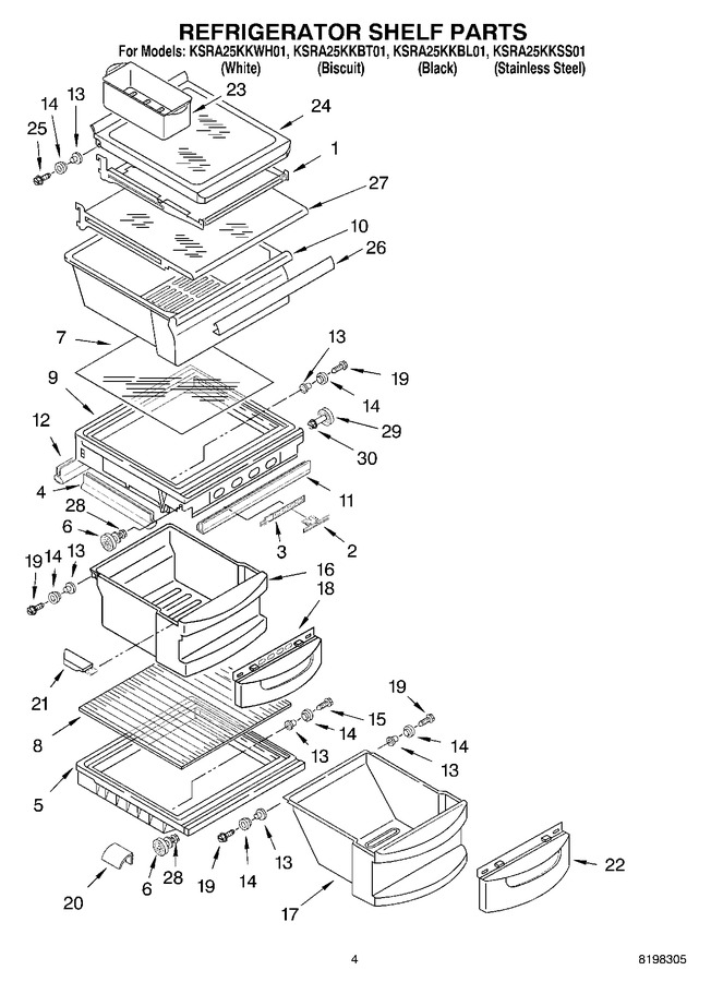 Diagram for KSRA25KKBL01