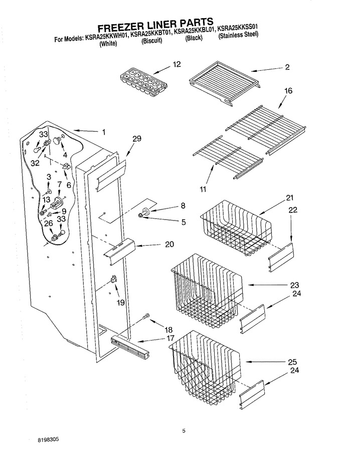 Diagram for KSRA25KKBT01