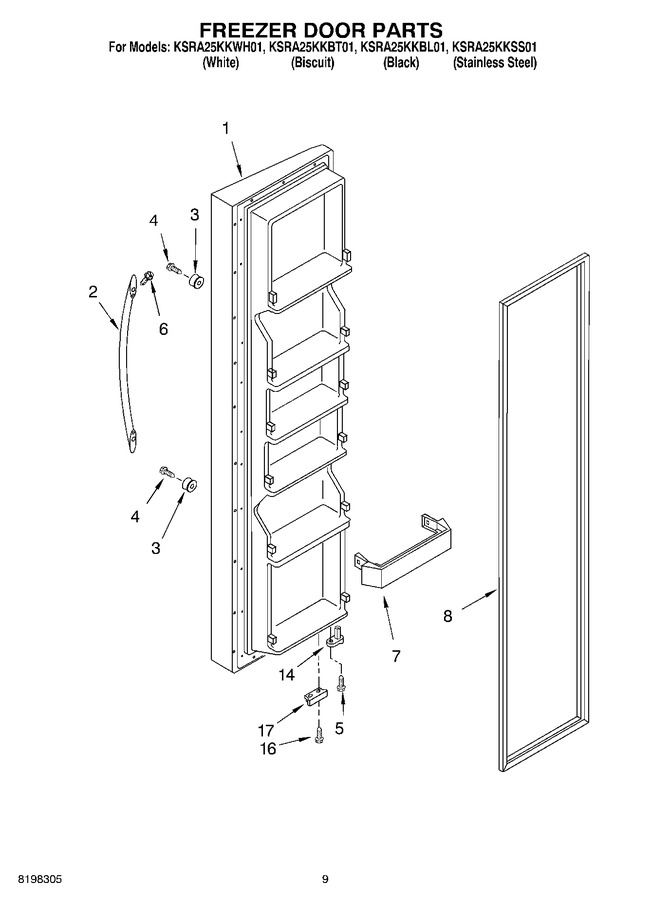 Diagram for KSRA25KKBL01