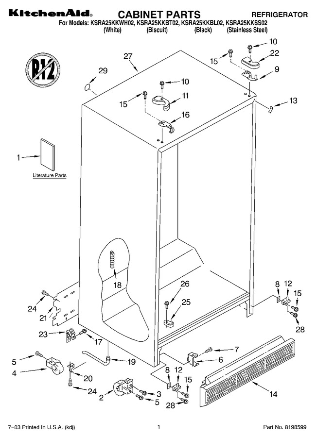 Diagram for KSRA25KKBL02