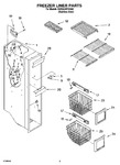 Diagram for 04 - Freezer Liner Parts