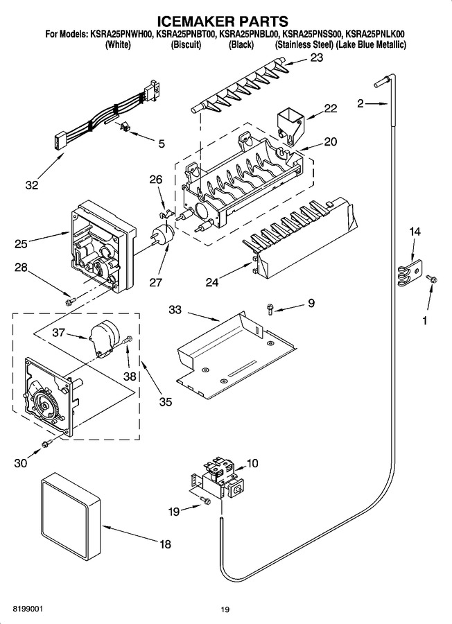 Diagram for KSRA25PNWH00