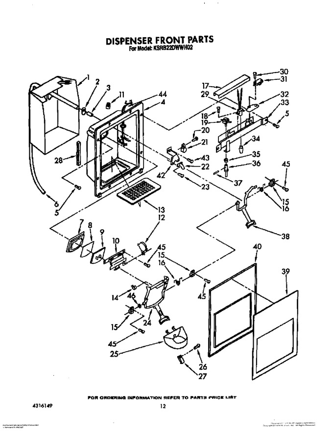 Diagram for KSRB22DWAL02