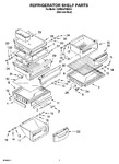 Diagram for 05 - Refrigerator Shelf Parts