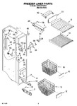 Diagram for 04 - Freezer Liner Parts